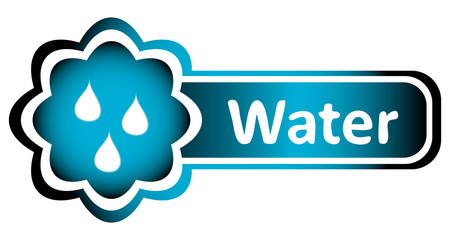 Double icon blue water drops