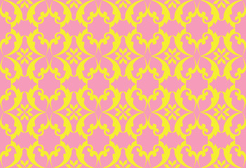 Abstract texture ornament wallpaper. Abstract geometric modern background for cards or texture. Bright pink and yellow colors
