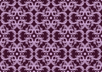 Vintage floral ornament pattern. Vector abstract decor for backgrounds, texture, textile, cards