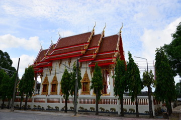 Fototapeta na wymiar Wat Rakaram temple in Phuket Thailand