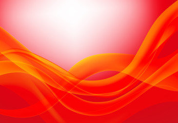 Abstract wavy background red