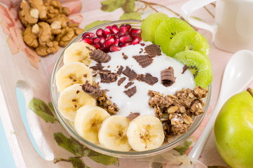 Healthy breakfast, Granola Muesli 
