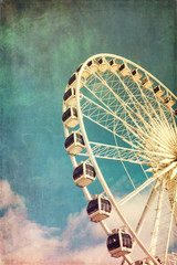 Ferris wheel retro