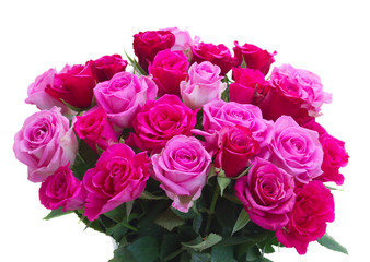 bouquet of fresh pink roses
