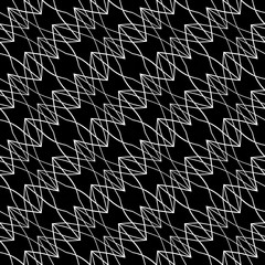 Abstract geometric black and white hipster fashion pillow irregular lines pattern