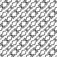 Abstract geometry black and white hipster fashion pillow tribal pattern