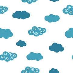 Deurstickers Seamless pattern. clouds © Mariia Nazarova