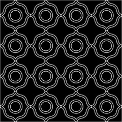 Vector seamless background in black and white.