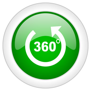 Green panorama vector icon