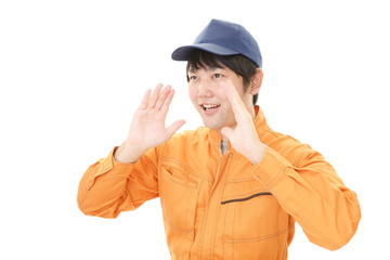 応援する労働者