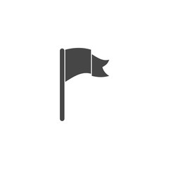 Flag marker icon for web and mobile, Flag vector icon