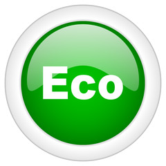 Green eco vector icon