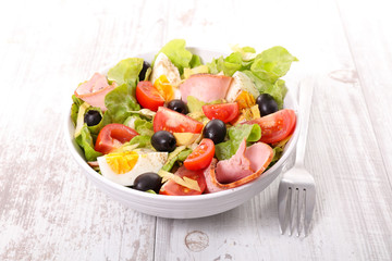mixed salad in bowl
