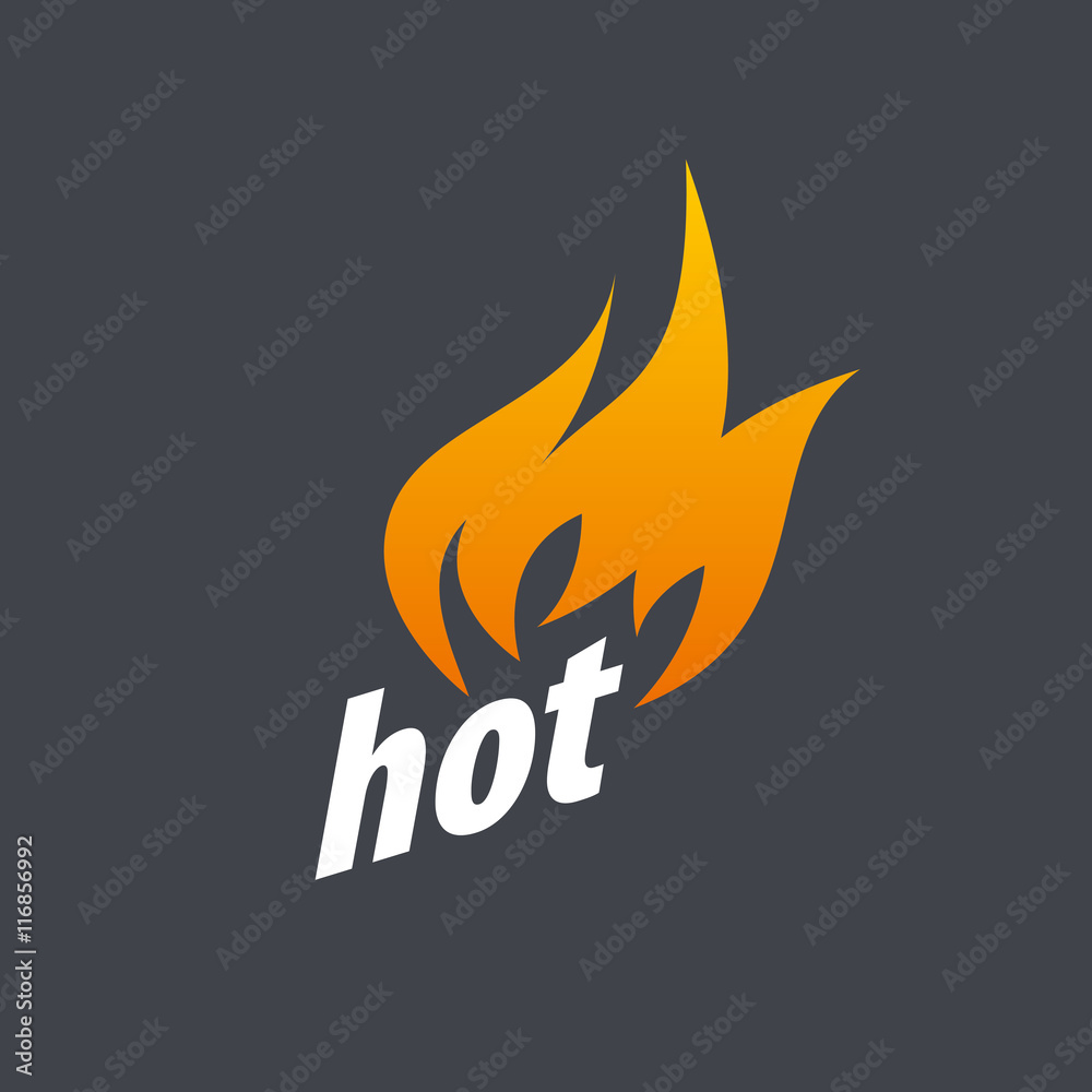 Wall mural fire vector logo