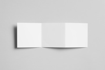 Square Z-Fold Brochure Mock-Up