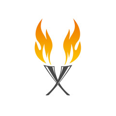 fire vector logo