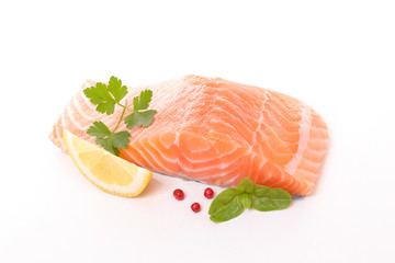 raw salmon fillet