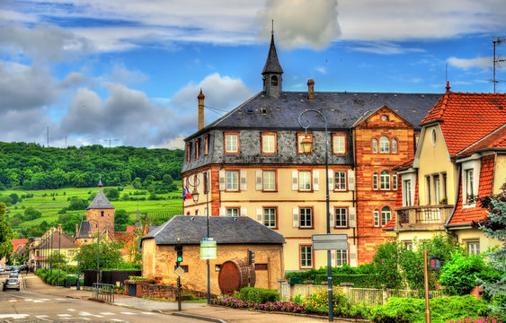 Traditional Alsatian houses in Molsheim - France