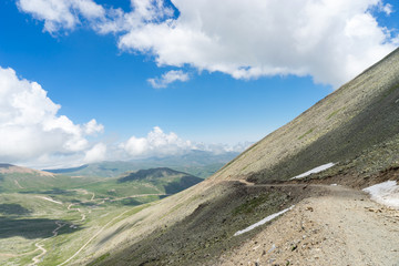 Summer Mountain Plateau Highland with Giresun - Turkey - Black S