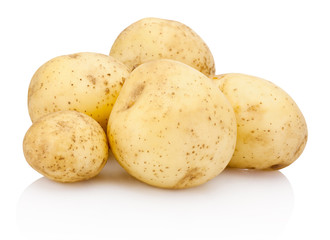 New potato isolated on white background