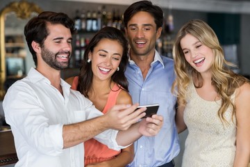 Group of friends taking a selfie 