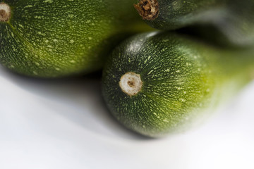 Zucchini on a table