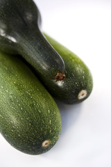 Zucchini on a table