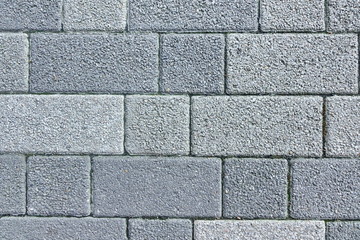 Patio Floor Or Pavement Made From Concrete Brick Bloks Backgroun