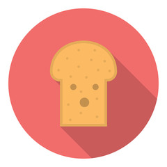 Toast For Breakfast Flat Icon