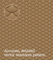 Detailed vector seamless pattern