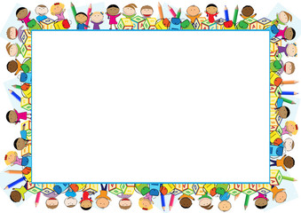 Colored frame for children - 116862589