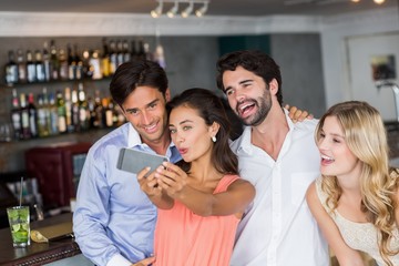 Group of friends taking a selfie