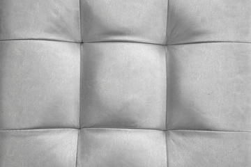 Silver Color Natural Leather Cushion Or Pillow Or Puff Backgroun