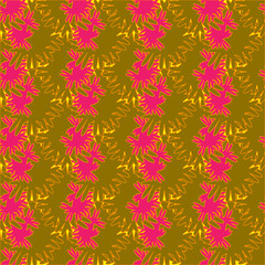 Autumn bright colors leaves carved seamless pattern for background