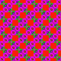 Abstract geometric colorful seamless pattern