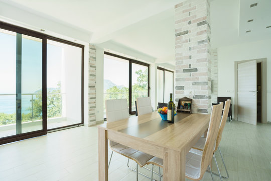 Interior of a kitchen in a villa