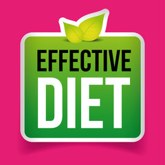 Effective Diet sign button