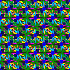 Abstract geometric colorful seamless pattern