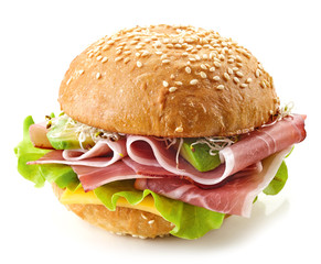 breakfast sandwich with smoked meat