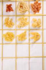 variaty of pasta