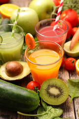 assorted vegetable juice