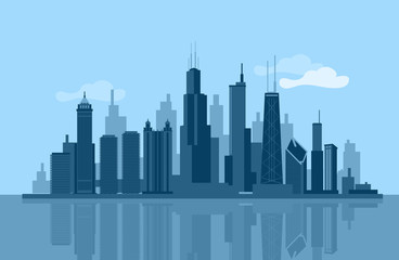 Fototapeta na wymiar Chicago skyline