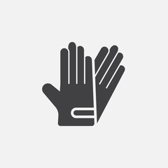 Obraz premium gloves icon vector, solid logo illustration, pictogram isolated on white