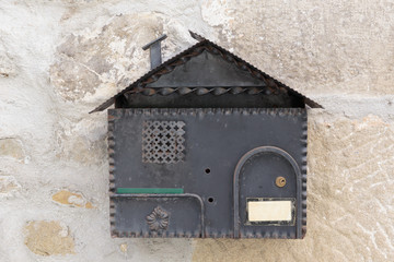 old mailbox on the wall