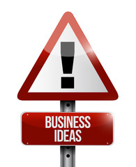 business ideas warning sign concept