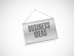 business ideas hanging banner sign concept