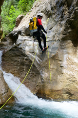 Obraz premium Canyoning in Spain