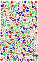 Fototapeta premium Confetti Filled Page