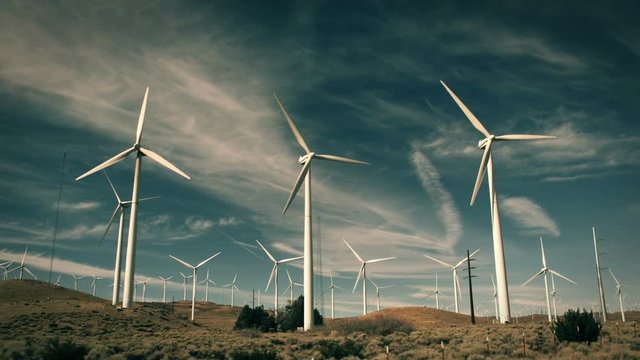 Large wind farm in California.