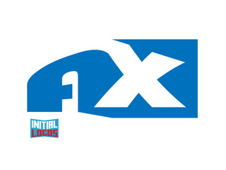 Fototapeta premium AX Initial Logo for your startup venture